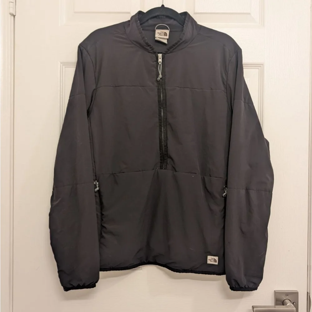 The North Face Mountain Sweatshirt Pullover Mens Lightweight Jacket M Black